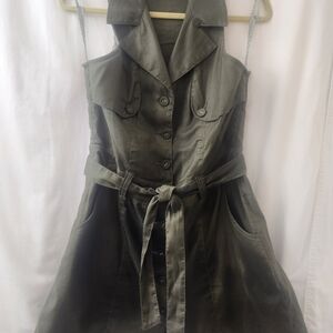 Belted Denim Vest from Level 99usa